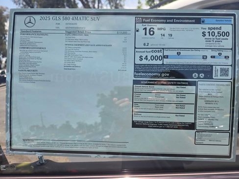 New 2025 Mercedes-Benz GLS 580 4MATIC image 10
