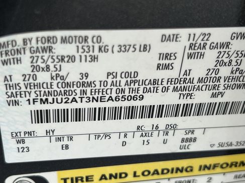Used 2022 Ford Expedition Limited AWD/4WD image 12