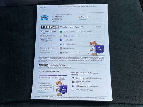 Used 2013 Toyota Camry SE w/ Leather Pkg image 44