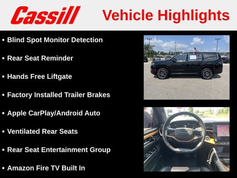 Used 2022 Jeep Grand Wagoneer Series III w/ Rear Seat Video Group 1 AWD/4WD image 14