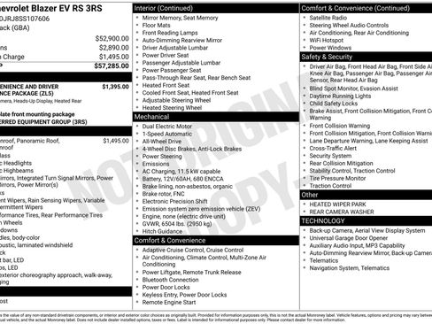 New 2025 Chevrolet Blazer EV RS AWD/4WD image 4