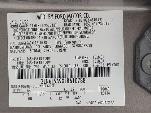 Used 2020 Lincoln MKZ image 33