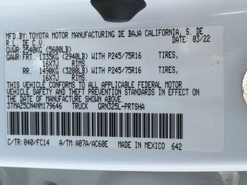 Used 2022 Toyota Tacoma SR5 w/ Technology Package RWD image 31