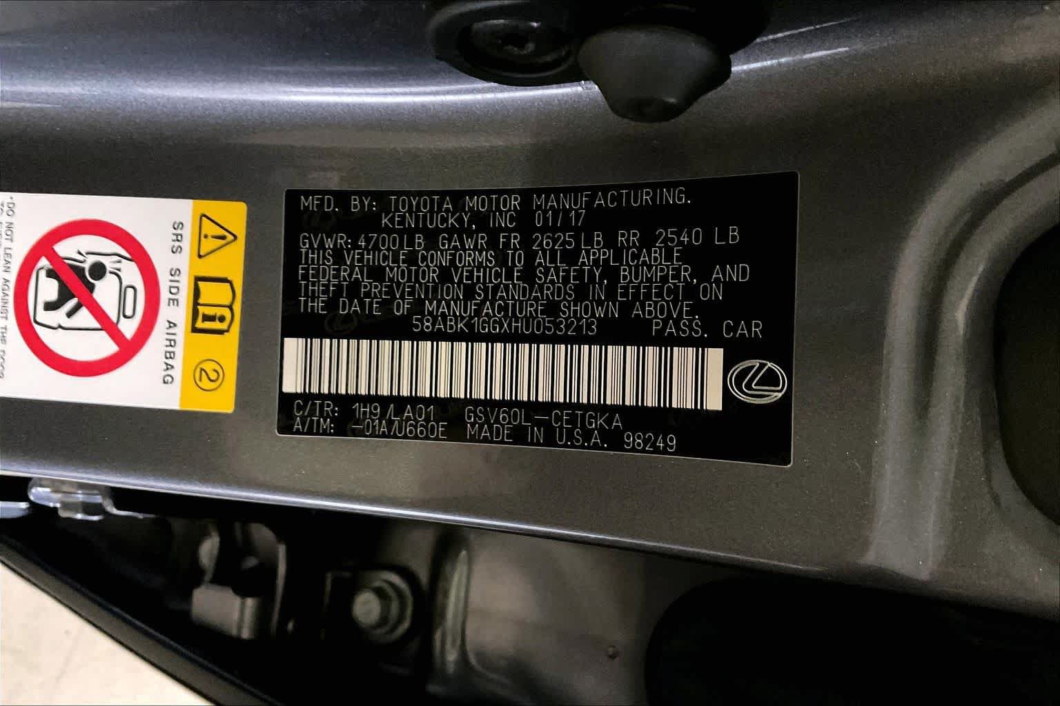 Used 2017 Lexus ES 350 w/ Premium Package FWD image 32