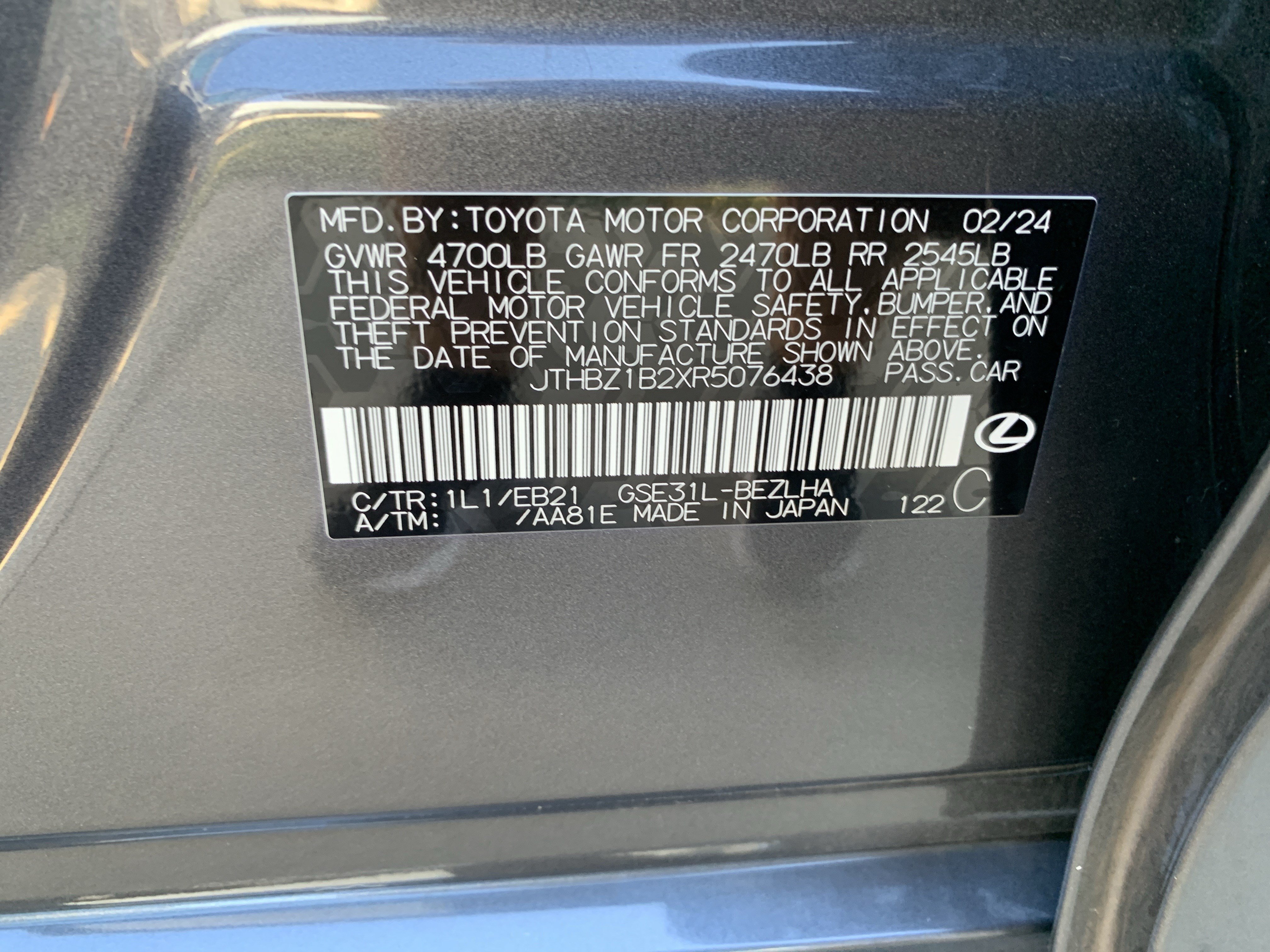 Certified 2024 Lexus IS 350 F Sport RWD image 36