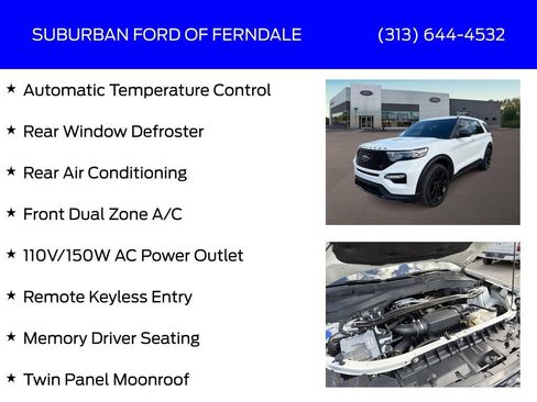 Certified 2024 Ford Explorer ST w/ Equipment Group 401A AWD/4WD image 25