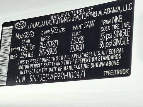Used 2024 Hyundai Santa Cruz Limited AWD/4WD image 27