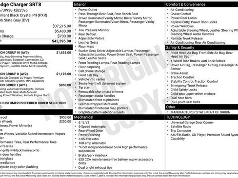 Used 2008 Dodge Charger SRT8 w/ SRT Option Group III image 15