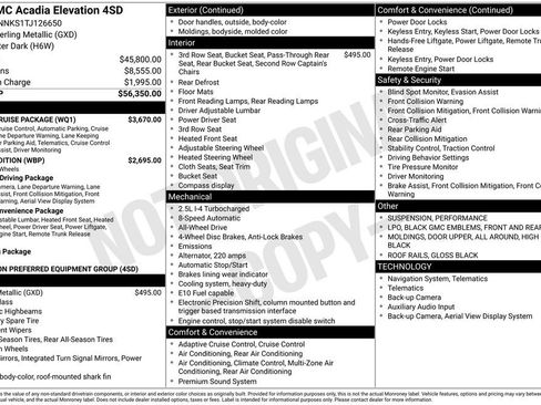 Used 2026 GMC Acadia Elevation w/ Super Cruise Package AWD/4WD image 15
