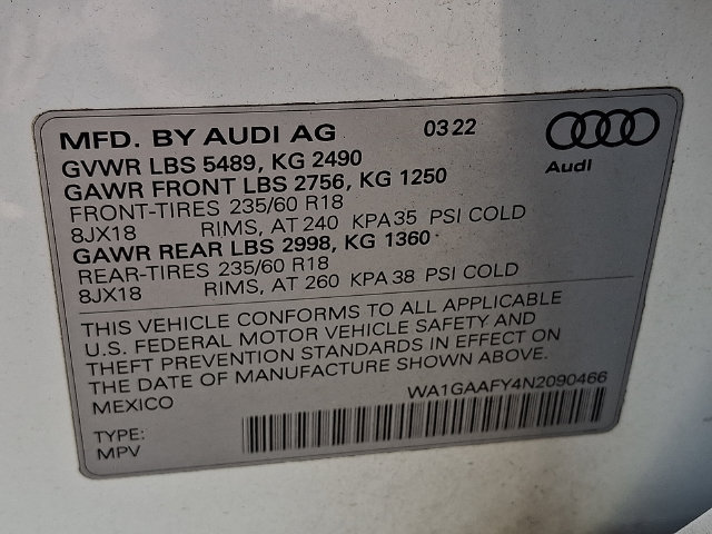 Certified 2022 Audi Q5 2.0T Premium AWD/4WD image 27