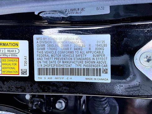 Used 2025 Honda Civic Sport image 16