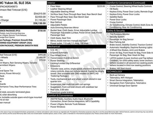 Used 2016 GMC Yukon XL SLE w/ Convenience Package image 2