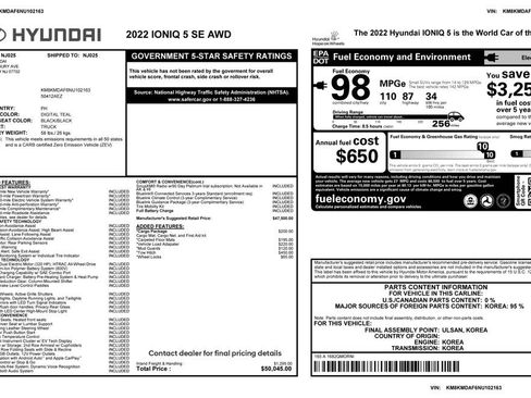 Used 2022 Hyundai Ioniq 5 SE w/ Cargo Package image 4