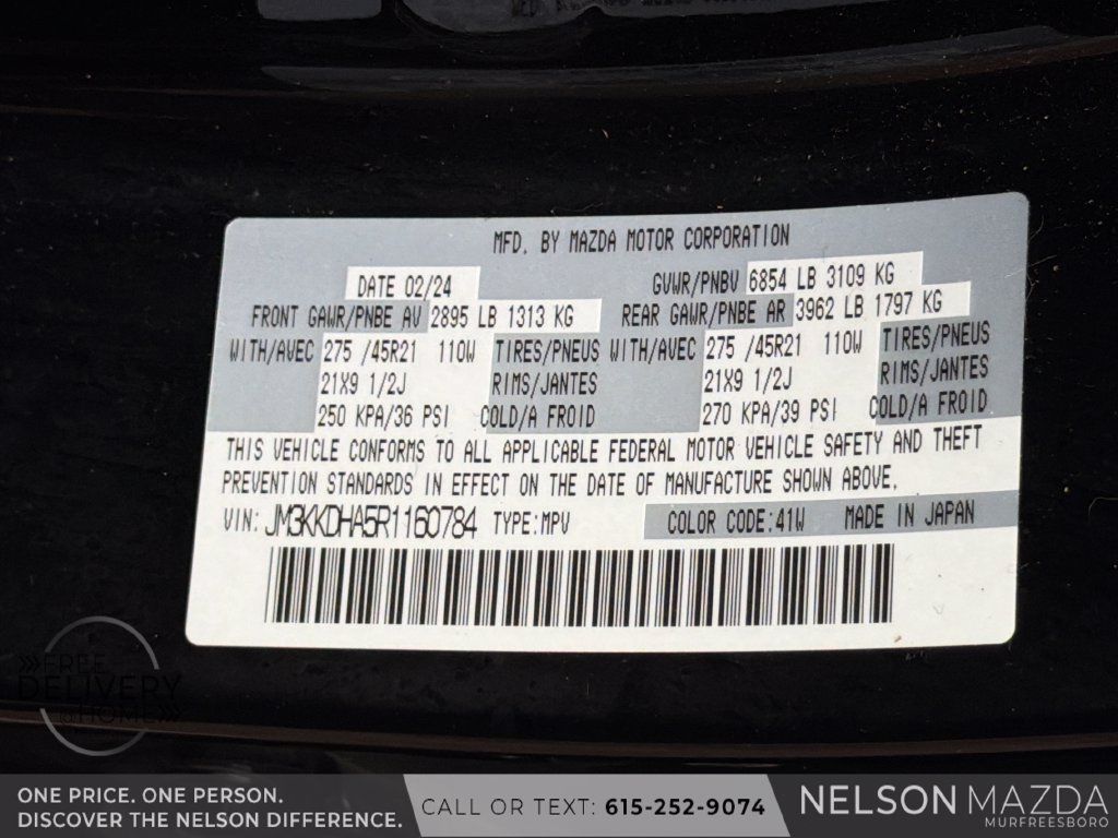 Certified 2024 MAZDA CX-90 Plug-In Hybrid w/ Premium Pkg AWD/4WD image 31