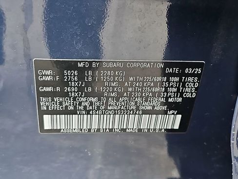 Used 2025 Subaru Outback Limited XT AWD/4WD image 29
