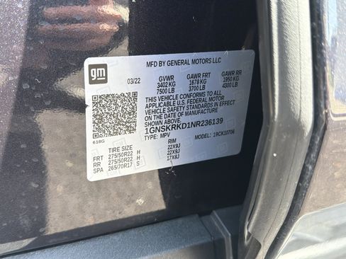 Used 2022 Chevrolet Tahoe RST w/ Luxury Package image 36