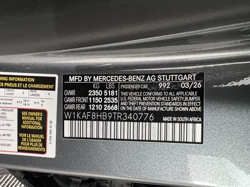 New 2026 Mercedes-Benz C 43 AMG 4MATIC Sedan image 34