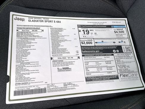 New 2026 Jeep Gladiator Sport image 14