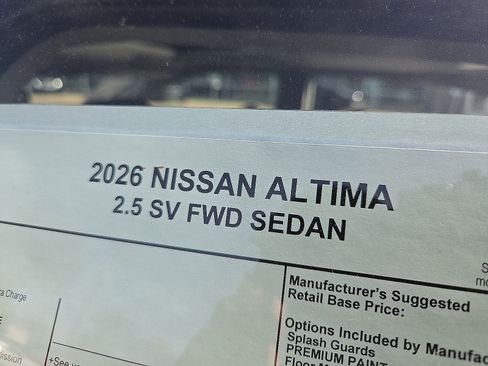 New 2026 Nissan Altima 2.5 SV FWD image 9