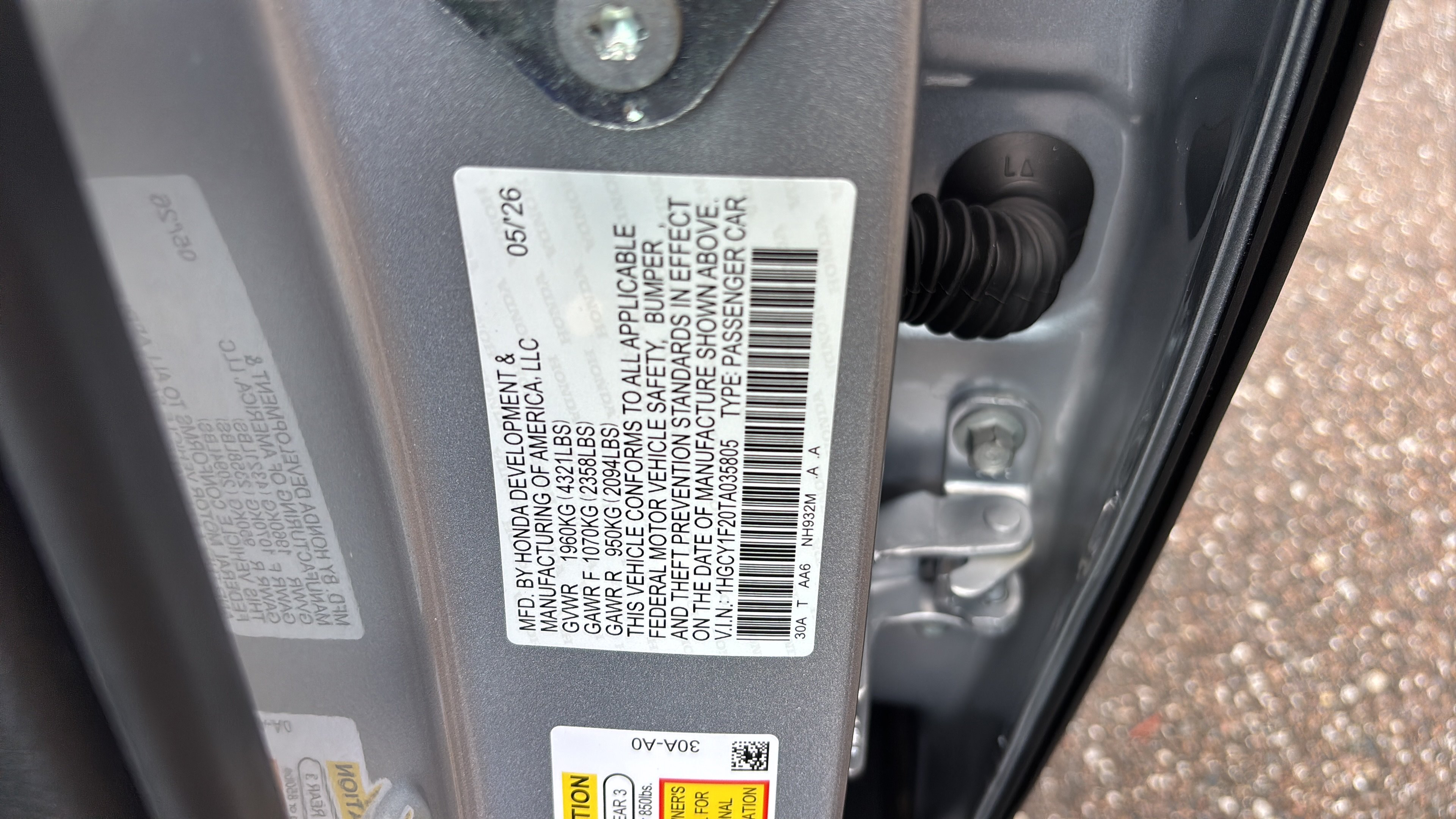 New 2026 Honda Accord LX image 16