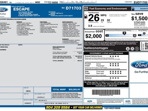 Used 2014 Ford Escape SE FWD image 27
