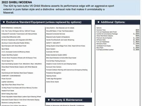 Certified 2022 Maserati Ghibli Modena image 2