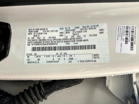 Used 2018 Ford F150 Platinum w/ Equipment Group 701A Luxury image 25