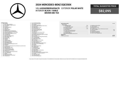 Used 2024 Mercedes-Benz EQE 350+ SUV w/ AMG Line Exterior Package image 2