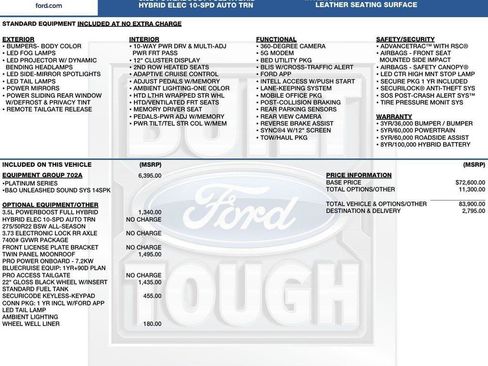 New 2026 Ford F150 Platinum w/ Equipment Group 702A High AWD/4WD image 2