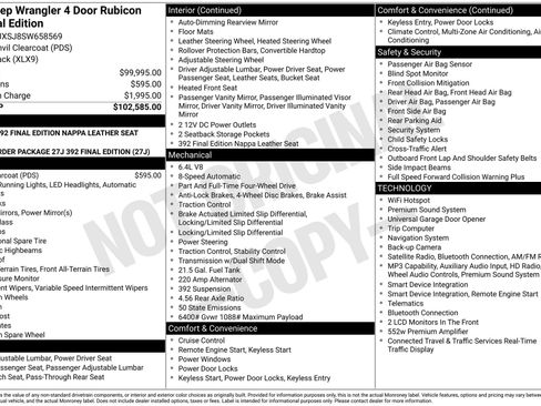 New 2025 Jeep Wrangler Unlimited Rubicon 392 AWD/4WD image 27