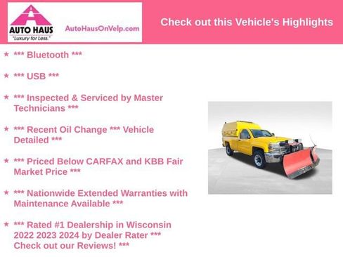 Used 2015 Chevrolet Silverado 3500 W/T w/ Snow Plow Prep Package image 3