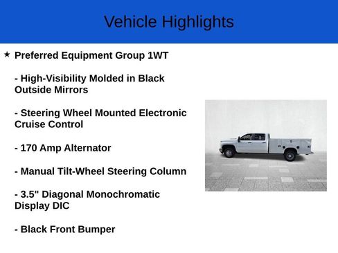 New 2026 Chevrolet Silverado 3500 W/T w/ WT Convenience Package image 3