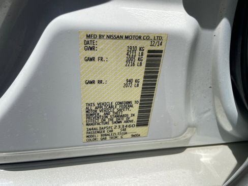 Used 2015 Nissan Altima 2.5 S w/ Power Driver Seat Package FWD image 34