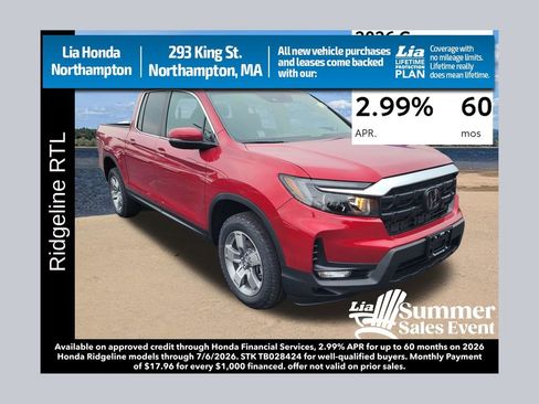New 2026 Honda Ridgeline RTL image 1