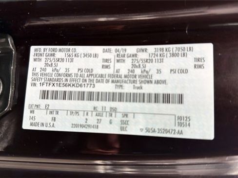 Used 2019 Ford F150 XLT w/ Equipment Group 302A Luxury image 34