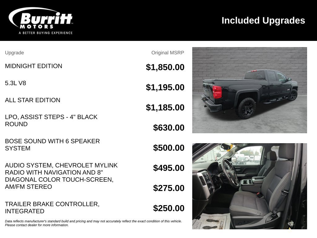 Used 2018 Chevrolet Silverado 1500 LT w/ Midnight Edition AWD/4WD image 3