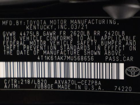 Certified 2021 Toyota Camry XSE FWD image 17