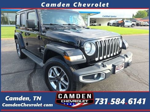 Used 2021 Jeep Wrangler Unlimited Sahara w/ Cold Weather Group AWD/4WD image 1