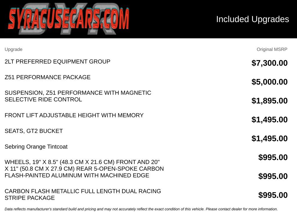 Used 2020 Chevrolet Corvette Stingray Preferred Cpe w/ 2LT Preferred Equipment Group RWD image 3