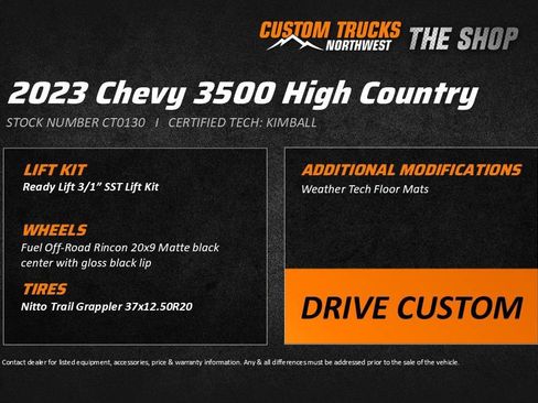 Used 2023 Chevrolet Silverado 3500 High Country image 2