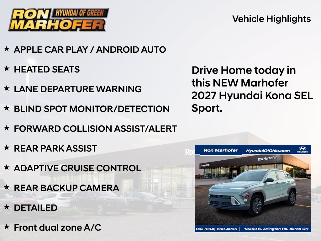 New 2027 Hyundai Kona SEL Sport AWD/4WD image 15