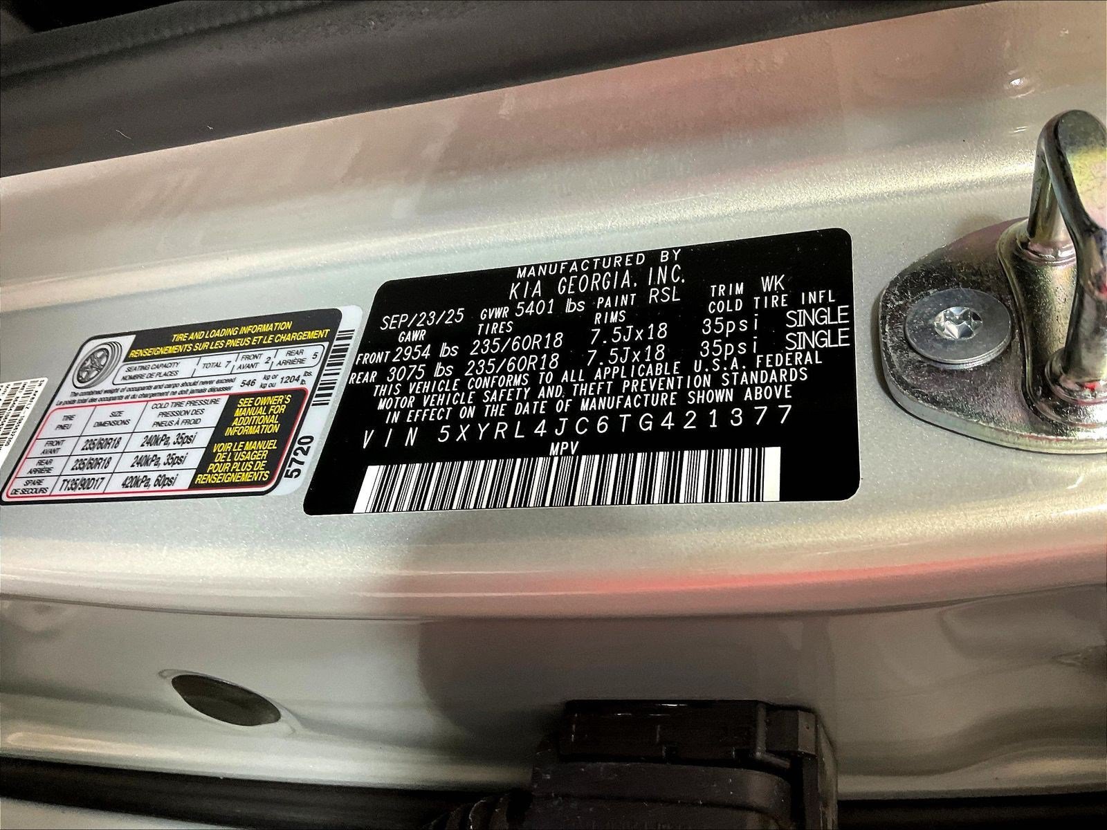 Certified 2026 Kia Sorento S w/ S Panoramic Sunroof Package FWD image 19