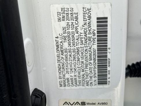 Used 2022 Honda Pilot Sport image 36