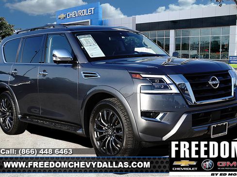 Used 2023 Nissan Armada Platinum w/ Captain's Chairs Package AWD/4WD image 1
