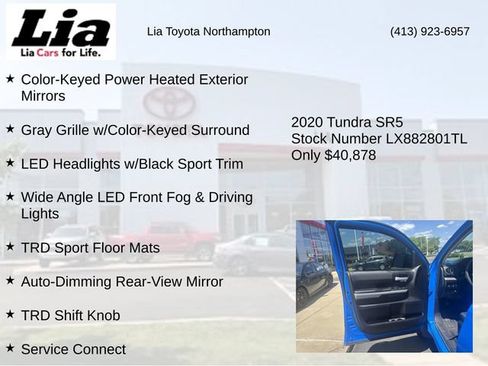 Used 2020 Toyota Tundra SR5 w/ TRD Sport Plus Package AWD/4WD image 32