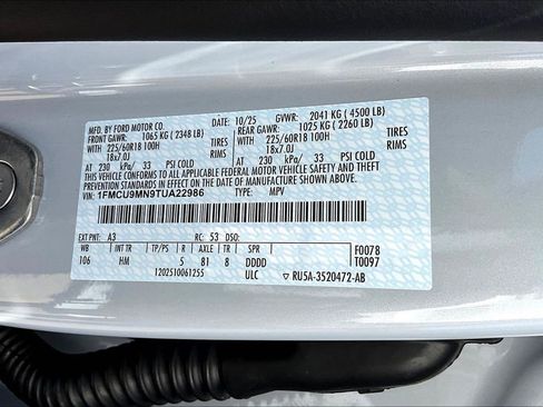 New 2026 Ford Escape ST-Line w/ Tech Pack #1 image 9