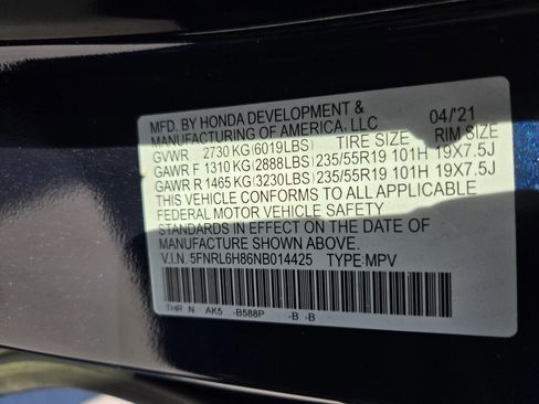 Used 2022 Honda Odyssey Touring image 12