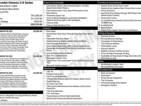 Used 2016 Hyundai Genesis 3.8 w/ Option Group 02 image 3