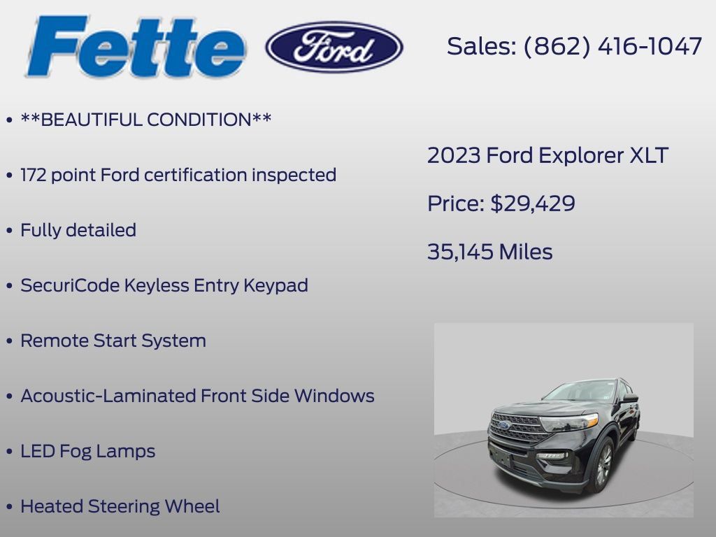 Used 2023 Ford Explorer XLT w/ Equipment Group 202A AWD/4WD image 6