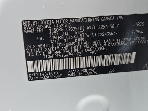 Used 2016 Toyota RAV4 XLE w/ Convenience Package FWD image 33